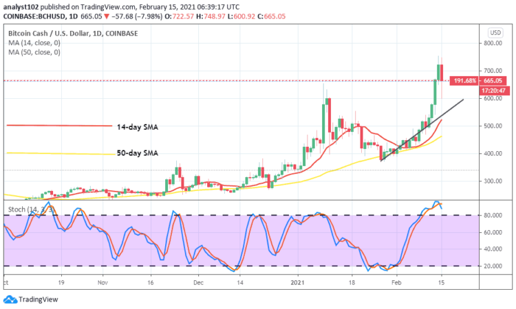 Bitcoin Cash Price Prediction: BCH/USD Price Trades Higher past the Previous $600 High Resistance Point