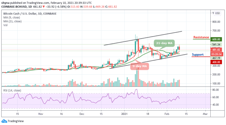 BCH/USD Faces Downside After the Price Touches $539 Mark