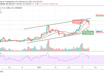 BCH/USD Down By 11.37%; Price Dips Below $550 Support