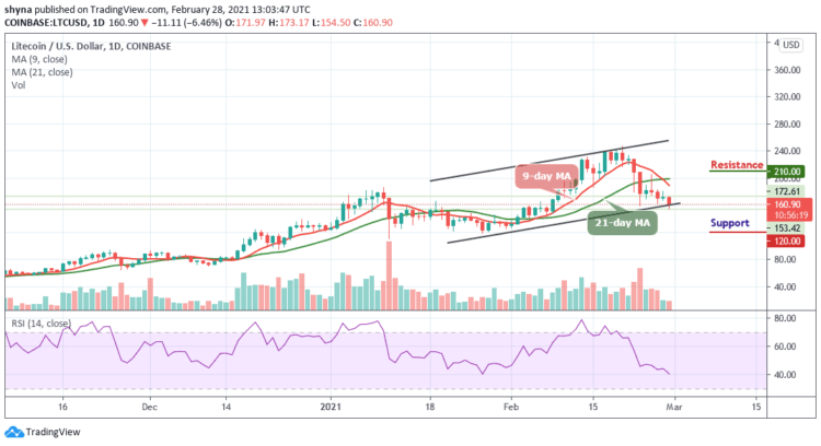 LTC/USD Keeps Bleeding; Can $150 Support Hold the Pressure?