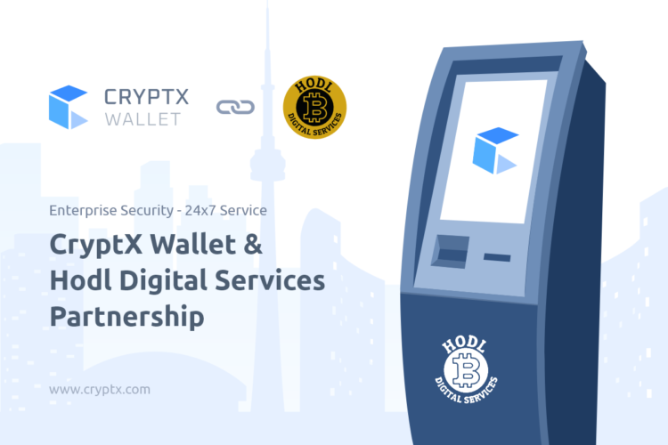 Hodl Services Partners with CryptX for Security & Reliability