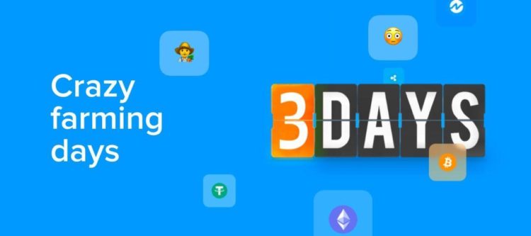 Nominex crypto exchange announces 3 days of increased APY farming.