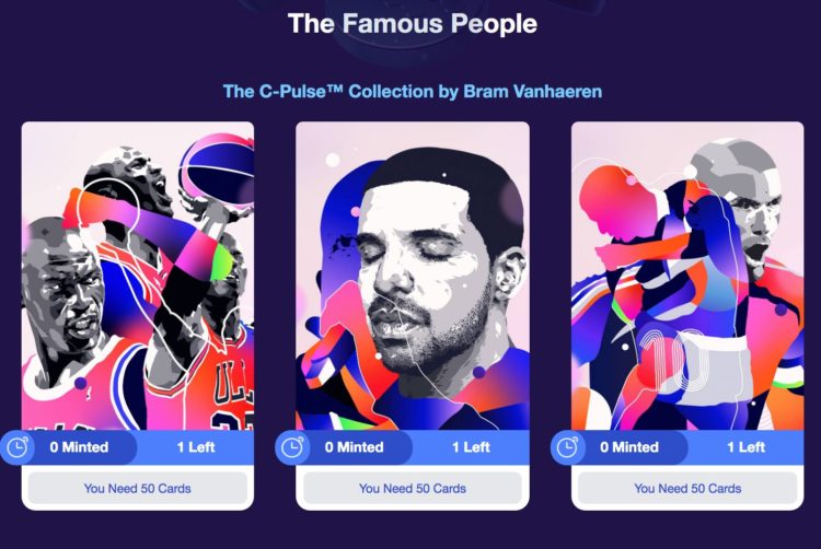 The Famous Token x Bram Vanhaeren present their NFTs in the Vegas Art Village on Decentraland