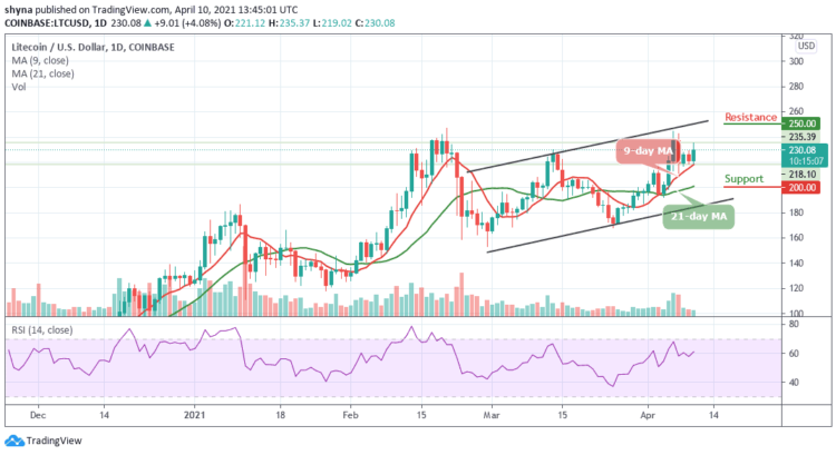 LTC/USD Faces $250 Resistance as Bulls Hold Around $235 Zone