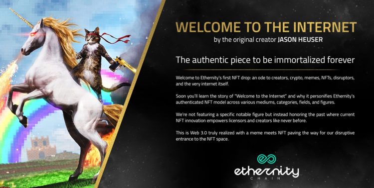 Ethernity Chain to launch on April 12 with ‘Welcome to the Internet’ NFT