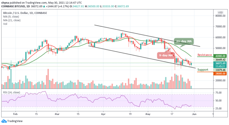 Bitcoin Price Prediction: BTC/USD Flirts Around $36,000