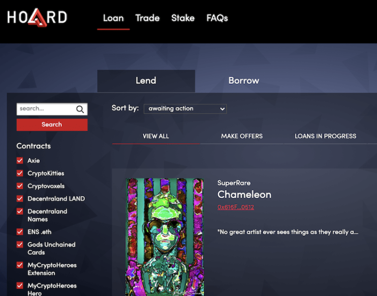 Hoard Marketplace Lets NFT Owners Turn Assets Into Loan Collateral