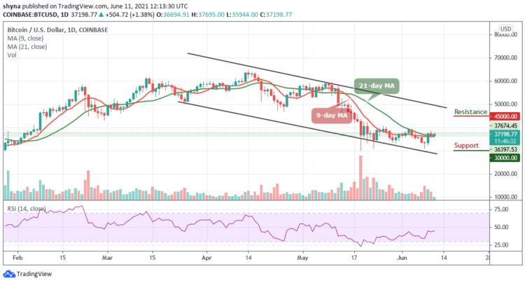 Bitcoin Price Prediction: BTC/USD Stables at $37,000