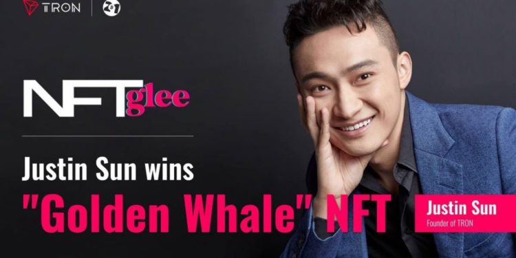 Justin Sun Wins The Bid For NFT Glee’s Golden Whale Pass : The Highest Priced Bitcoin NFT To Date