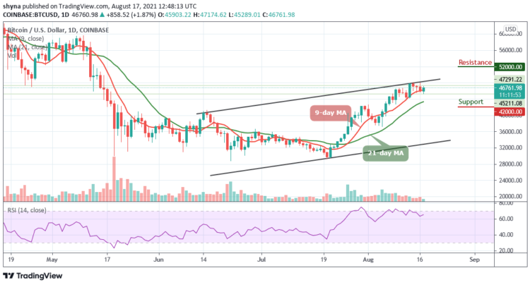 Bitcoin Price Prediction: BTC/USD Stables Above $46,500