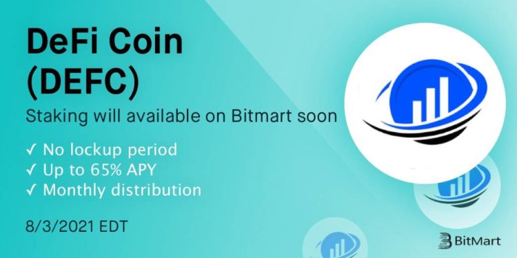 DeFi Staking on Bitmart Launches Tomorrow
