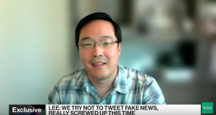 Litecoin’s Lee Admits Tweet Screw-Up, Denies Responsibility for Fake News