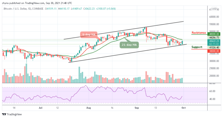 Bitcoin Price Prediction: BTC/USD Swings Above $43,500