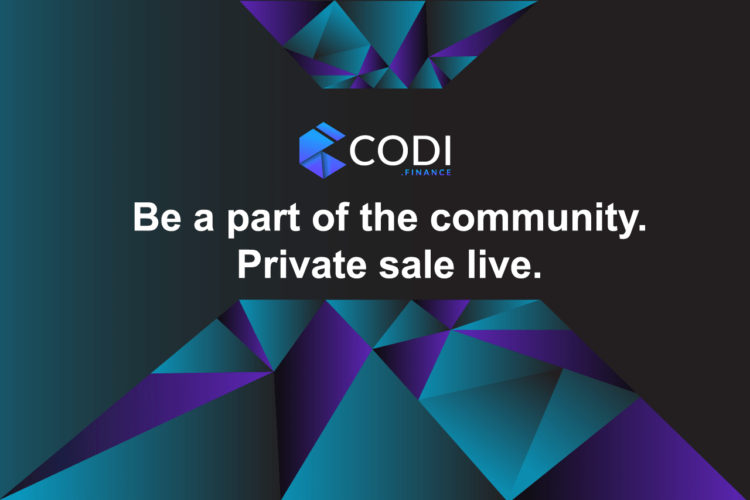 CODI Finance Private Sale of Tokens