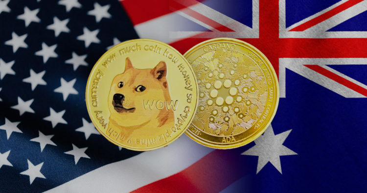 26.4% of Australian crypto owners hold Cardano, while Dogecoin remains U.S. bet