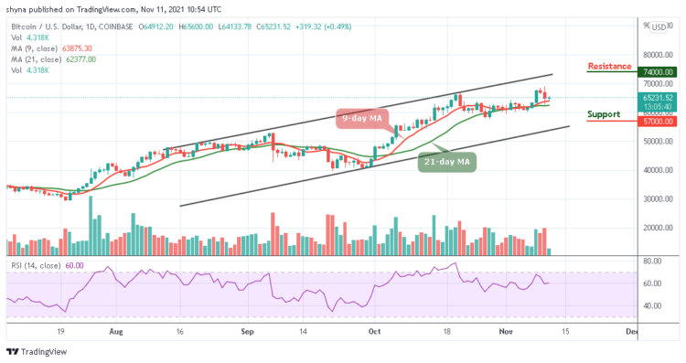 BTC/USD Calms at $65,000 Level