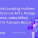 World’s Leading Platform for Financial NFTs, Pledge Finance, Adds Bitfury CEO to Advisory Board