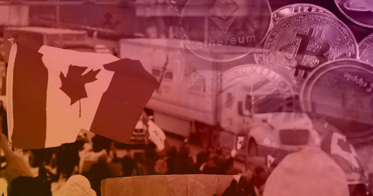 Canadian protestors respond to emergency crypto measures with the Freedom Convoy Token