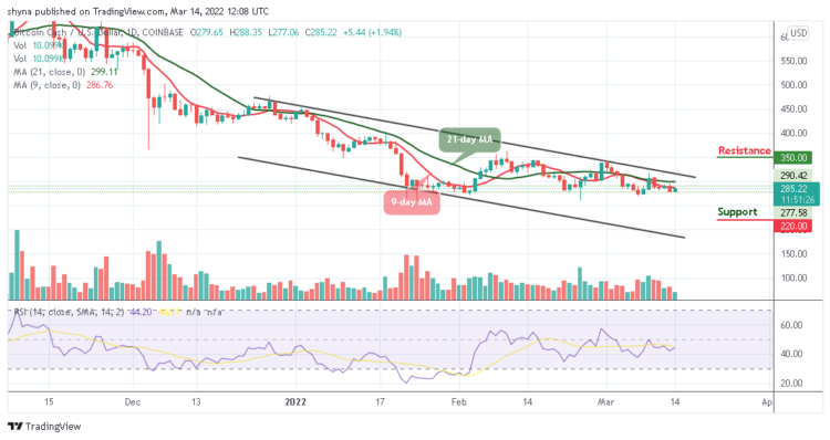 BCH/USD Trades Below $300 Level