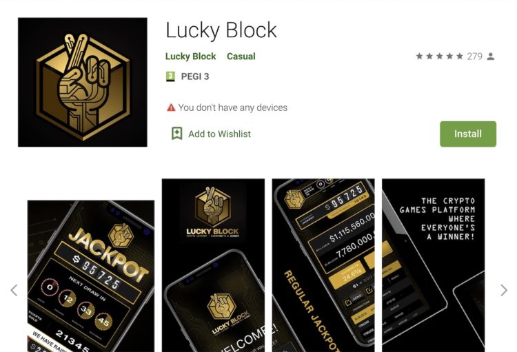 Lucky Block App Live on Google Play as Crypto Games Platform Delivers