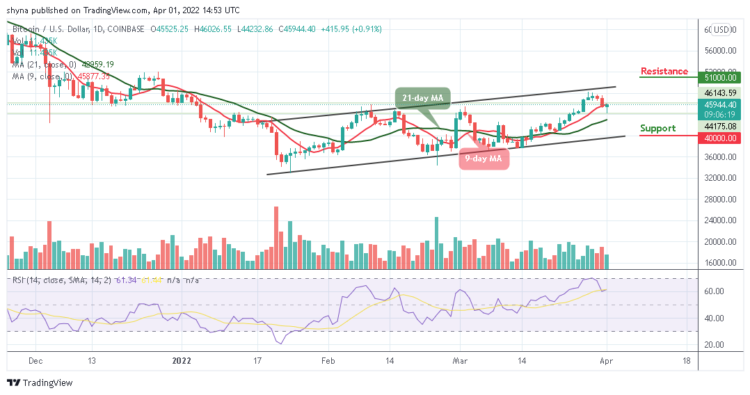 BTC/USD Could Hit $46,000 Level