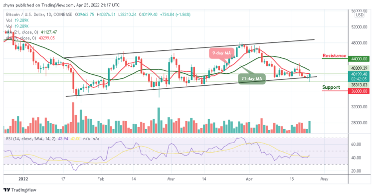 BTC Retraces Above $40,000 Level