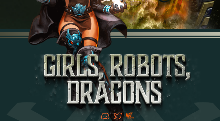 New Digital Collectible Card Game NFT Drop – Girls Robots Dragons