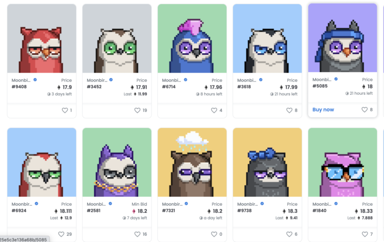 Moonbirds And Solana NFT Trading Volume Is On A Tear As Sales Rally 45%