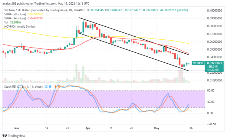 VET Has Downed to Touch $0.02 Support