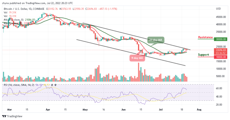 BTC Fails to Hold Above $23,000 Level