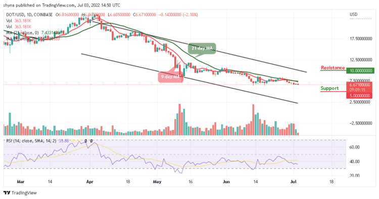 DOT Consolidates Near $6 Support
