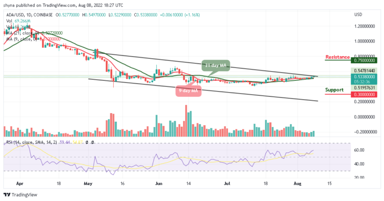 ADA At Critical Resistance Around $0.54