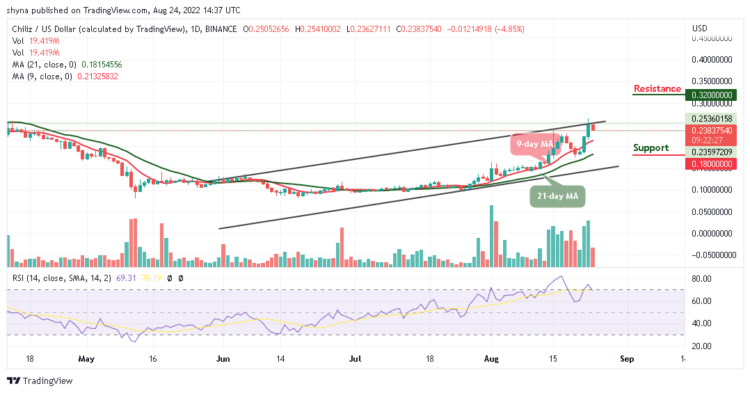 CHZ Faces Rejection at $0.25; TAMA, Buy and Buy Long!