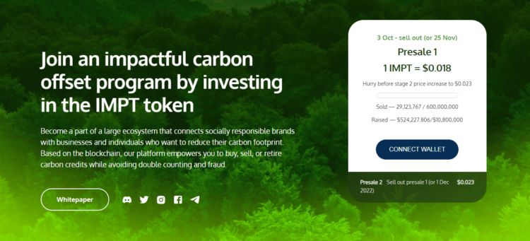 IMPT Presale Raises More than $500k Within 2 Days