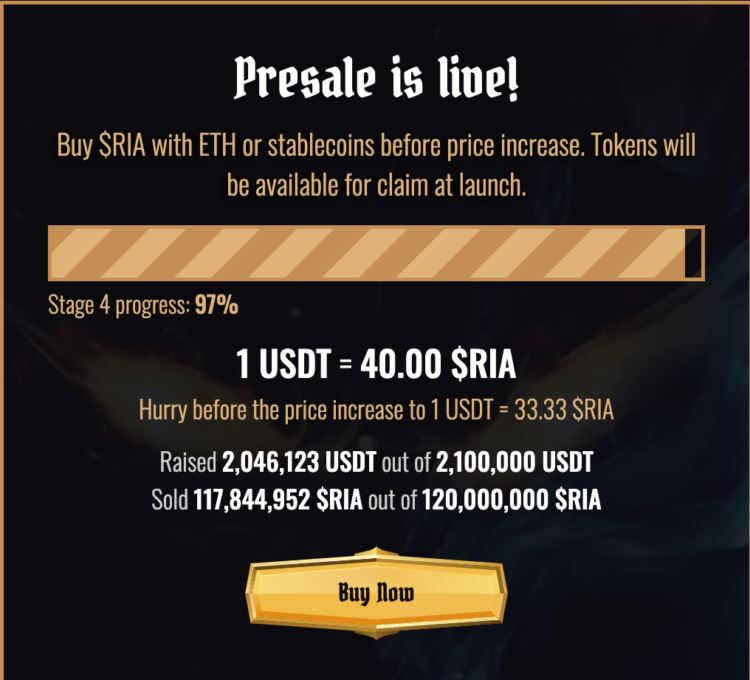 Calvaria has only 24% Of Tokens Left — Presale Ending Soon?