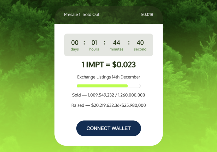 IMPT Raises Massive $20 Million – Presale Ends Today