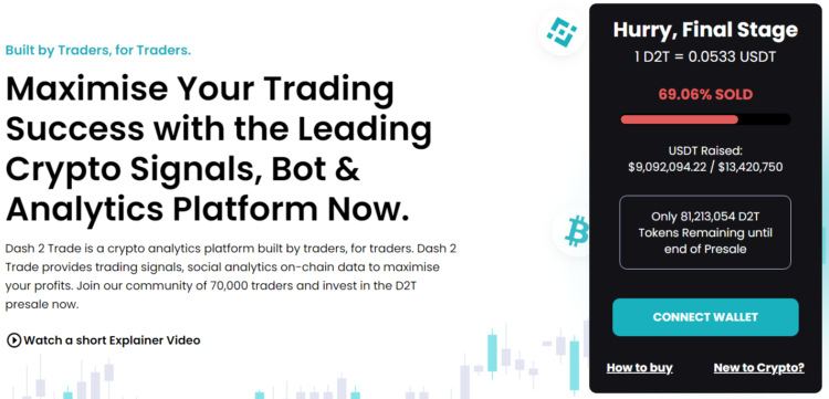 Fastest Growing Cryptocurrency Presale Dash 2 Trade Ends Soon