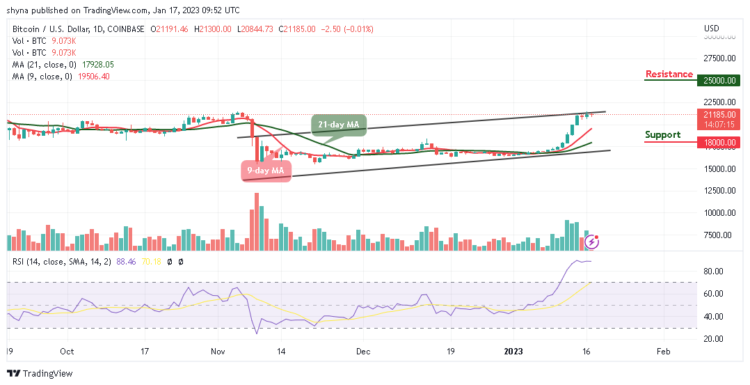 BTC/USD Could Hit $22,000 Level