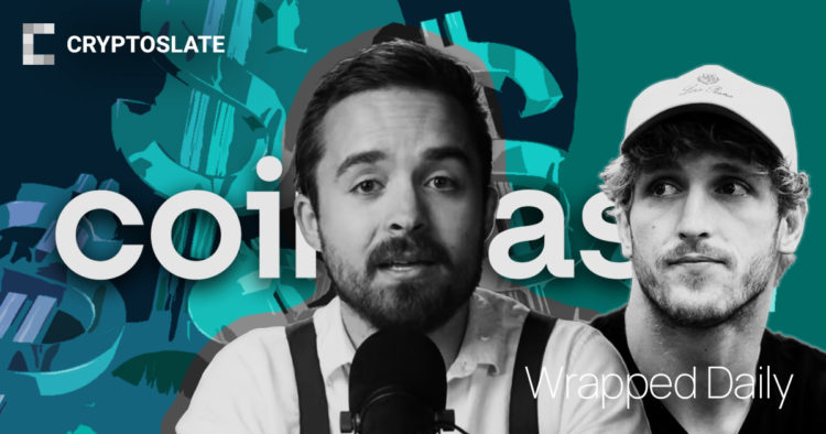 Coinbase fined $100M for compliance failures; Logan Paul wants to sue Coffeezilla