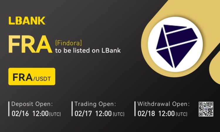 LBank Exchange Will List Findora (FRA) on February 17, 2023