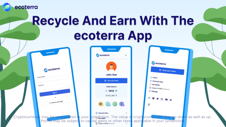 Ecoterra Recyle2Earn Application Live – Sign Up to Earn Rewards for Recycling and Help the World Become Sustainable