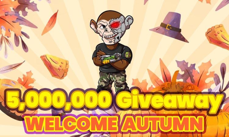 Chimpzee Launches Welcome Autumn Giveaway with 5,000,000 CHMPZ Tokens Up for Grabs