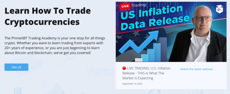 how to get the most out of the PrimeXBT Trading Academy