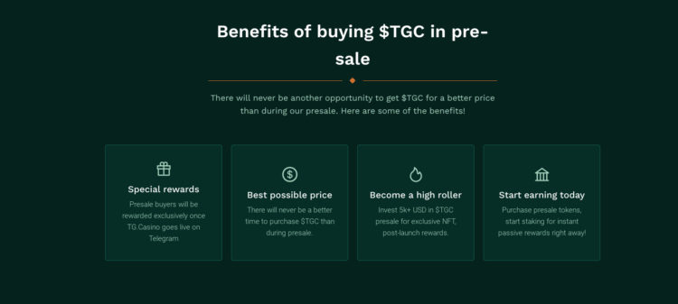 TG.Casino’s Presale Surges: Grab $TGC Before the Boom!