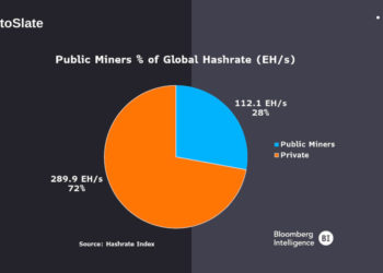 Public miners contribute only 28% to Bitcoin’s global hash rate, fueling decentralization debate