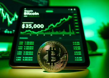 Bitcoin jumps $4k in 4 hours as it touches $35k on BlackRock seeding anticipation
