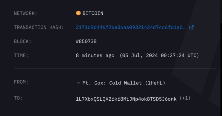 Bitcoin (BTC) Hits Lowest Since February as Mt. Gox Moves $2.6B in BTC