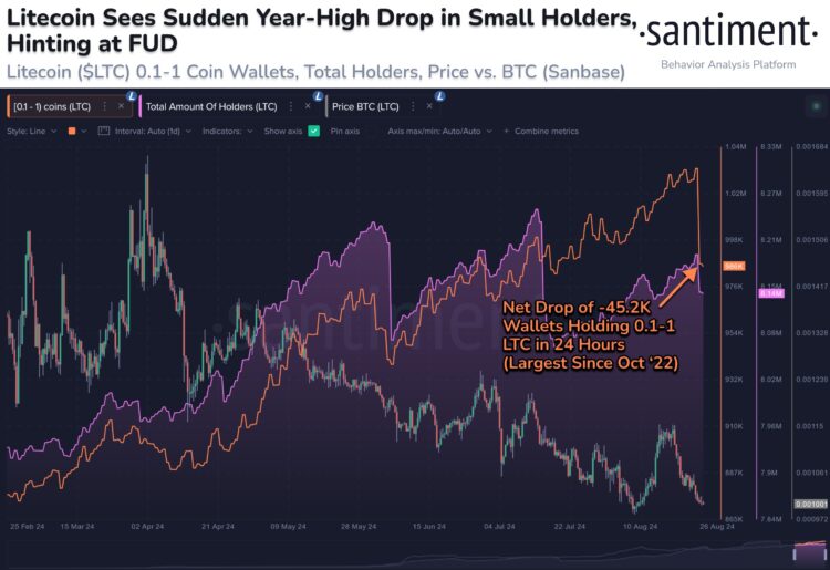Litecoin Sees Sudden Exodus Of Retail Investors: Why This Can Be Bullish