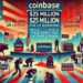 Coinbase Unveils $25M For Political Donations As Stocks Suffer Worst Day In Over Two Years