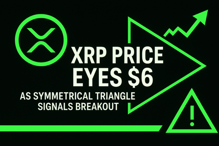 XRP Price Eyes $6 as Symmetrical Triangle Signals Breakout